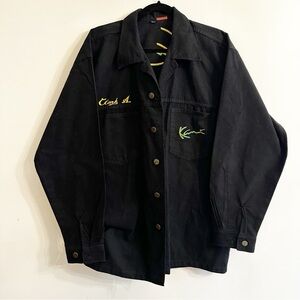 KARL KANI Vintage Black Jacket Mens XL Rare Hip Hop Grail Clark A. DJ Clark Kent